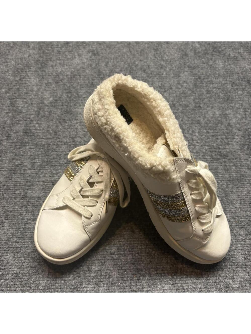 White House Black Market Women's White and Cream Trainer